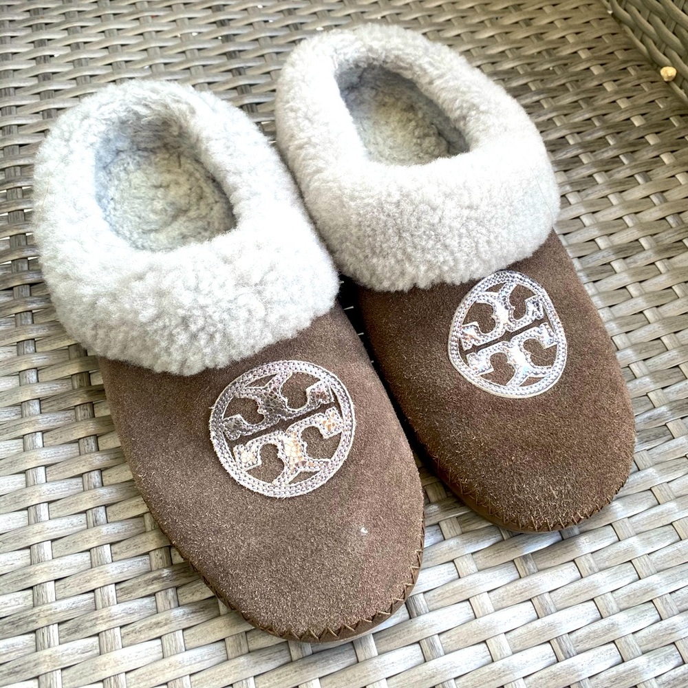 Tory Burch Shearling Coley Slippers
